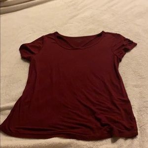 Dark red top